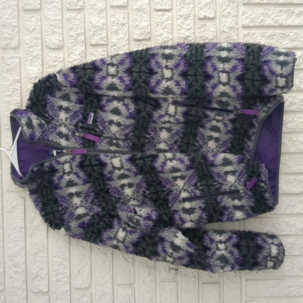 Patagonia fluffy Aztec pullover men's size medium